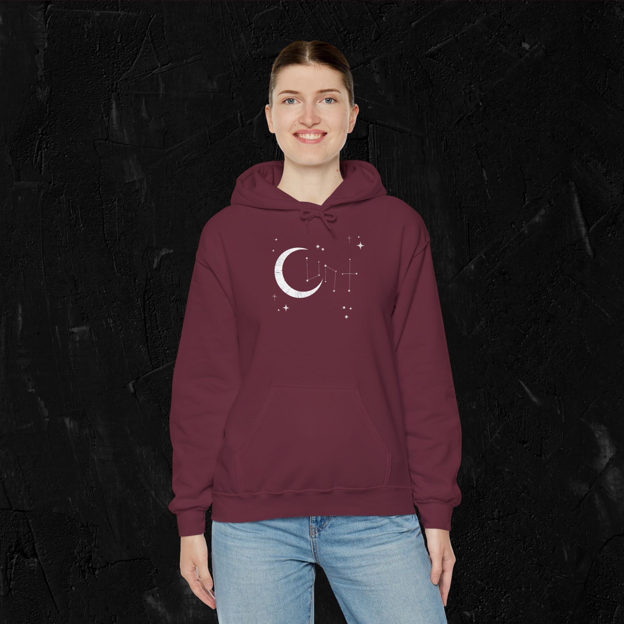 Cunt- Moon & Stars Unisex Hoodie