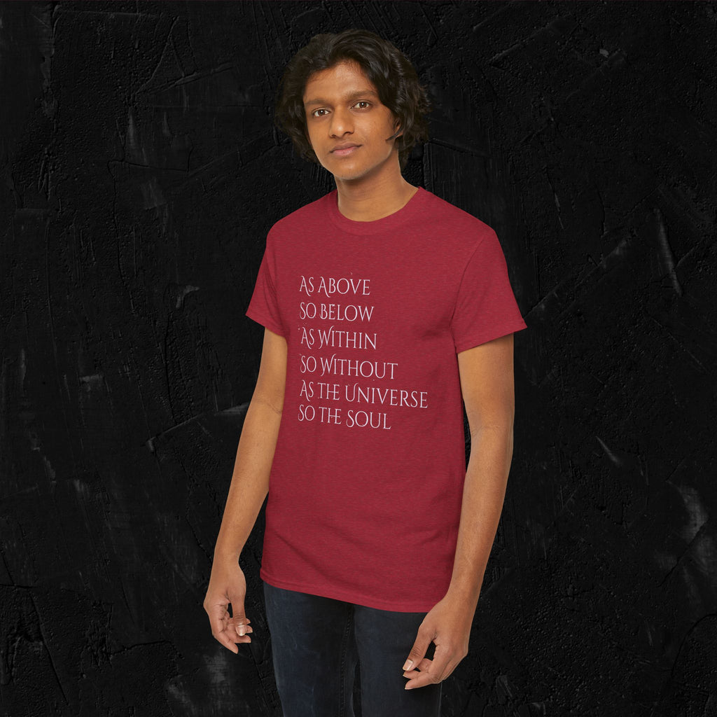 As above, so below-complete quote Heavy Cotton Tee