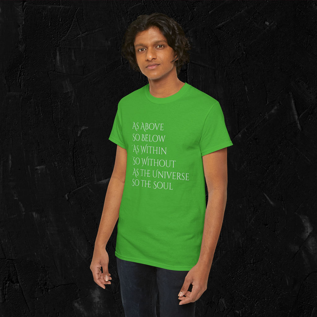 As above, so below-complete quote Heavy Cotton Tee
