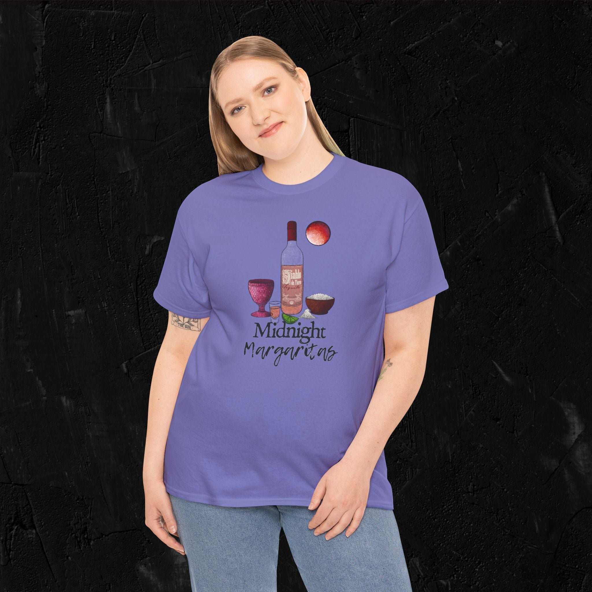 Midnight Margaritas-Unisex Heavy Cotton Tee