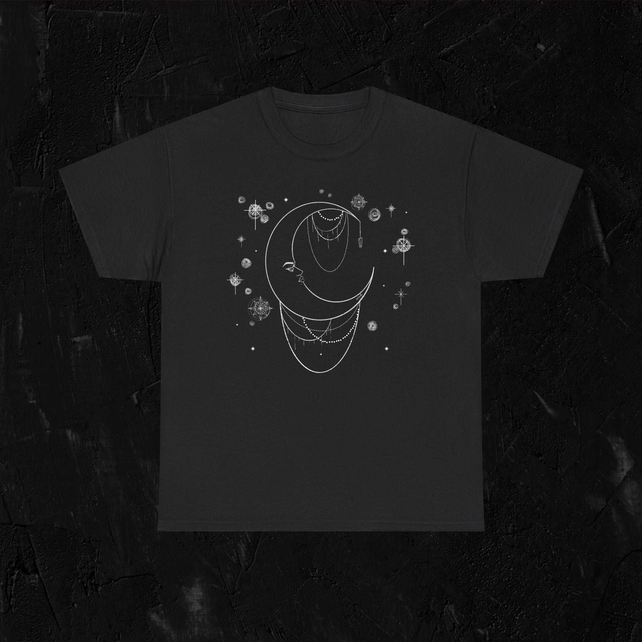 Moon woman- White-Unisex Heavy Cotton Tee
