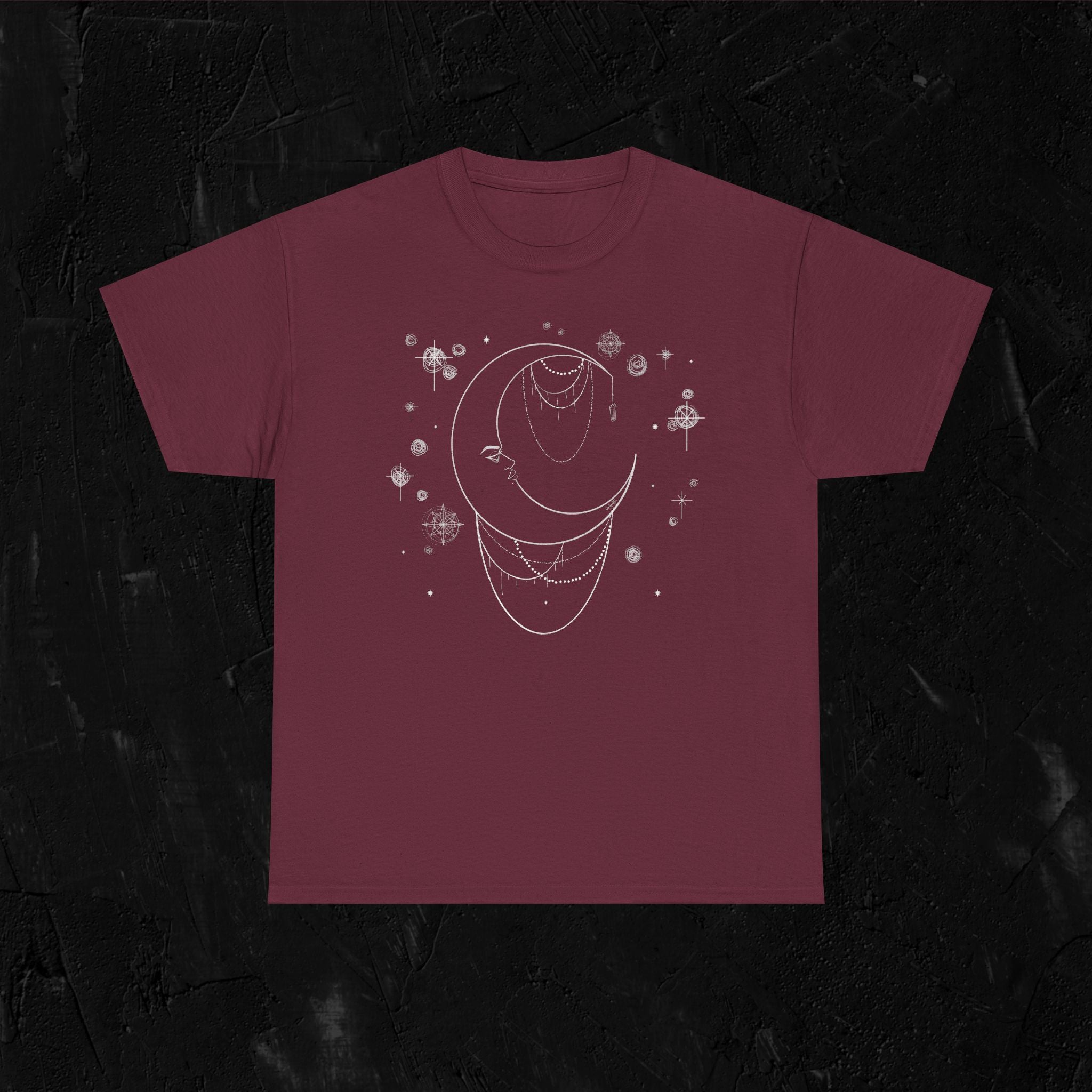 Moon woman- White-Unisex Heavy Cotton Tee