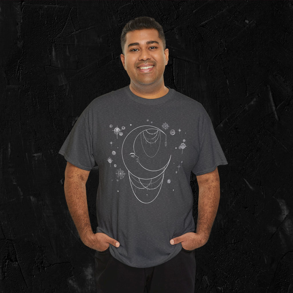 Moon woman- White-Unisex Heavy Cotton Tee