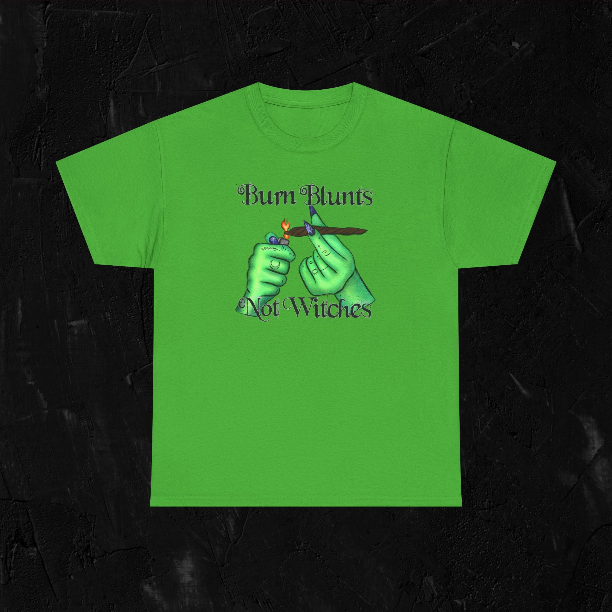 Burn blunts not witches-Unisex Heavy Cotton Tee