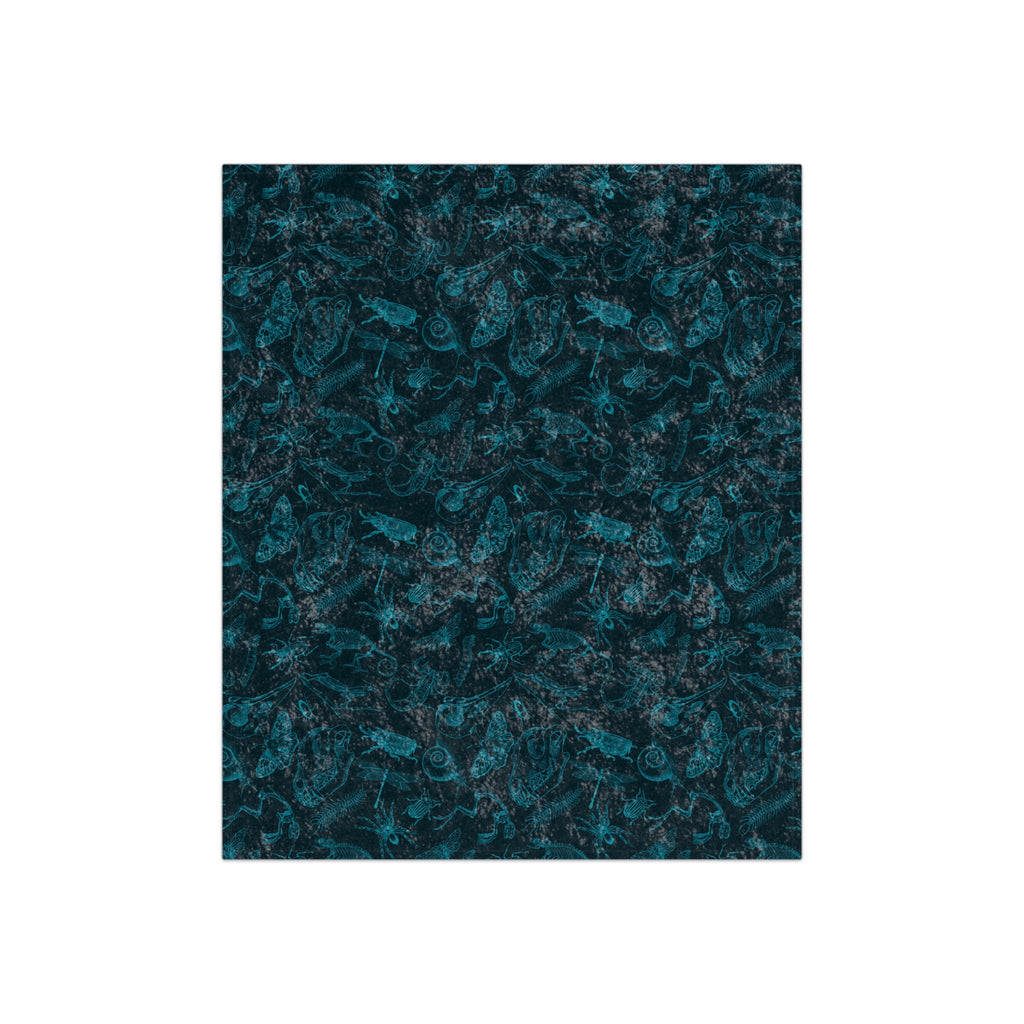 Creepies and Crawlies Crushed Velvet Blanket