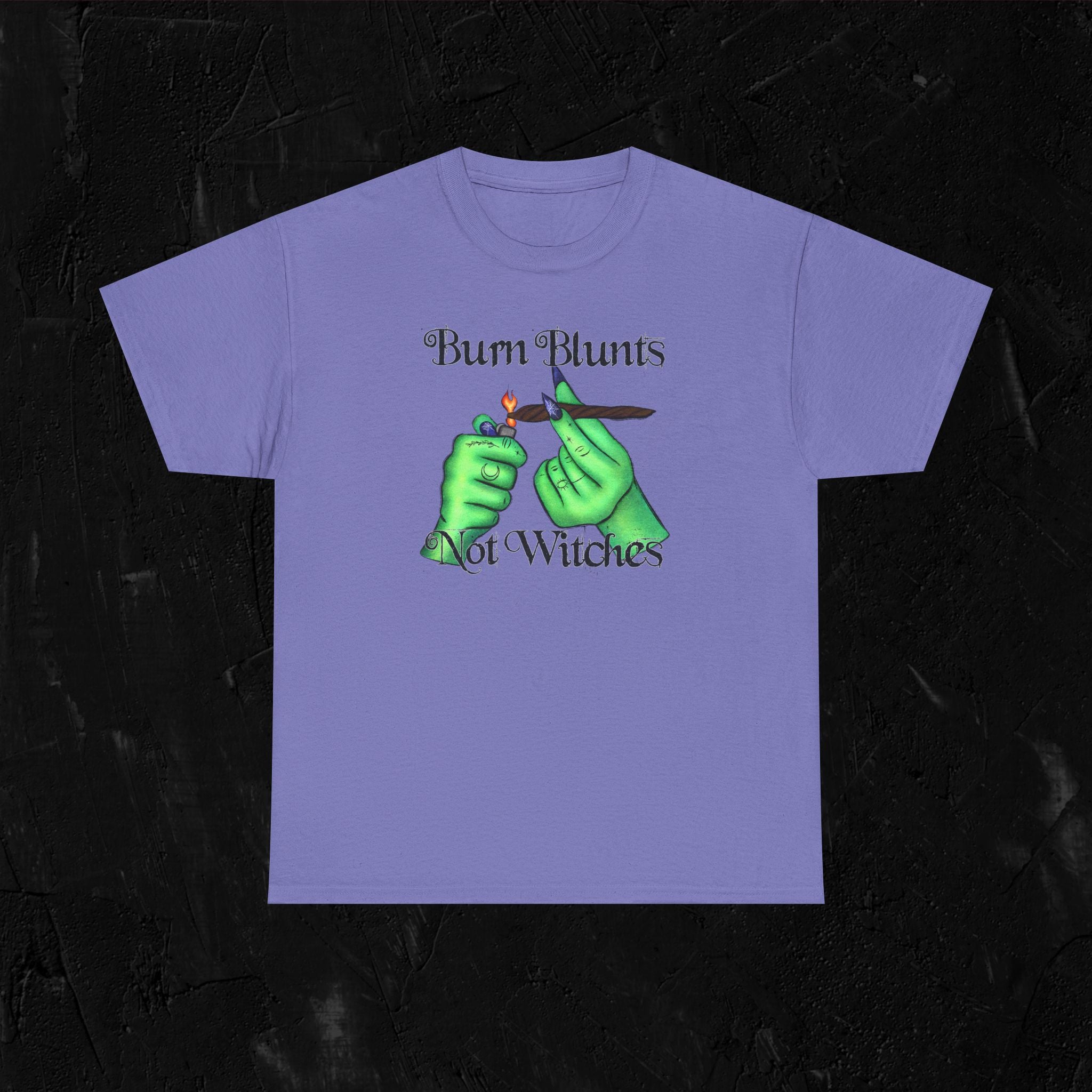 Burn blunts not witches-Unisex Heavy Cotton Tee