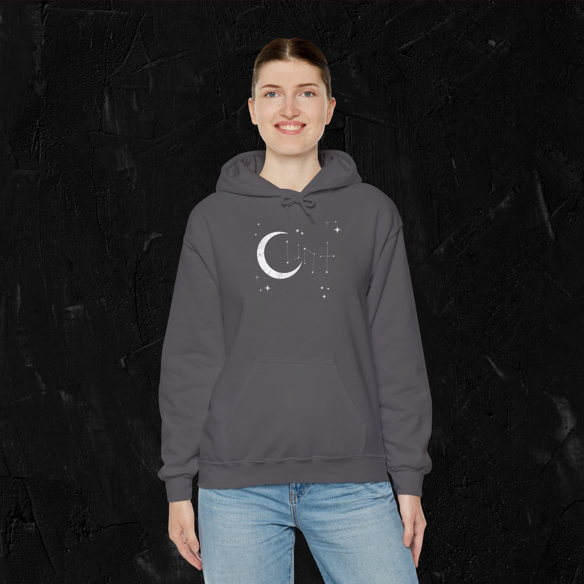 Cunt- Moon & Stars Unisex Hoodie
