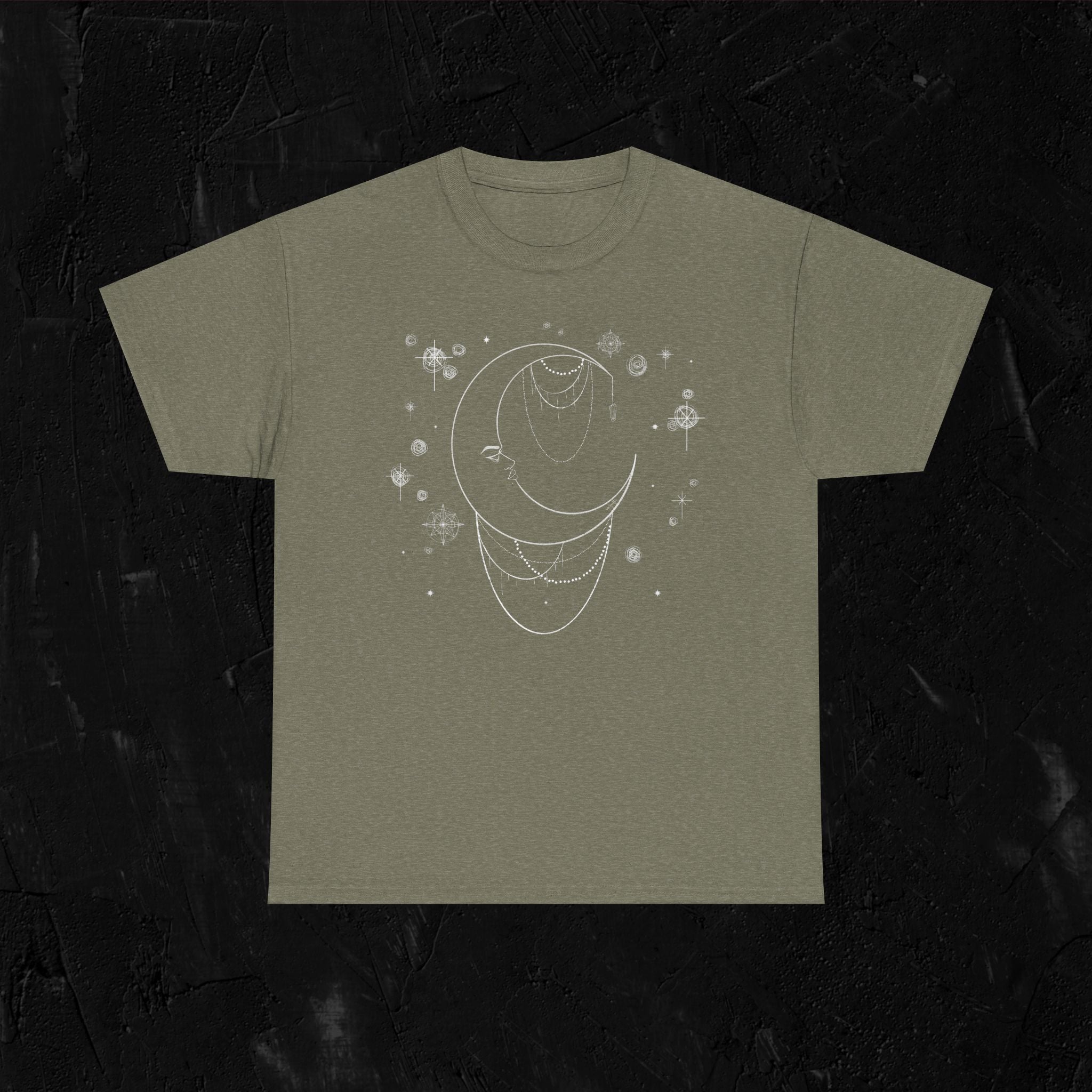 Moon woman- White-Unisex Heavy Cotton Tee