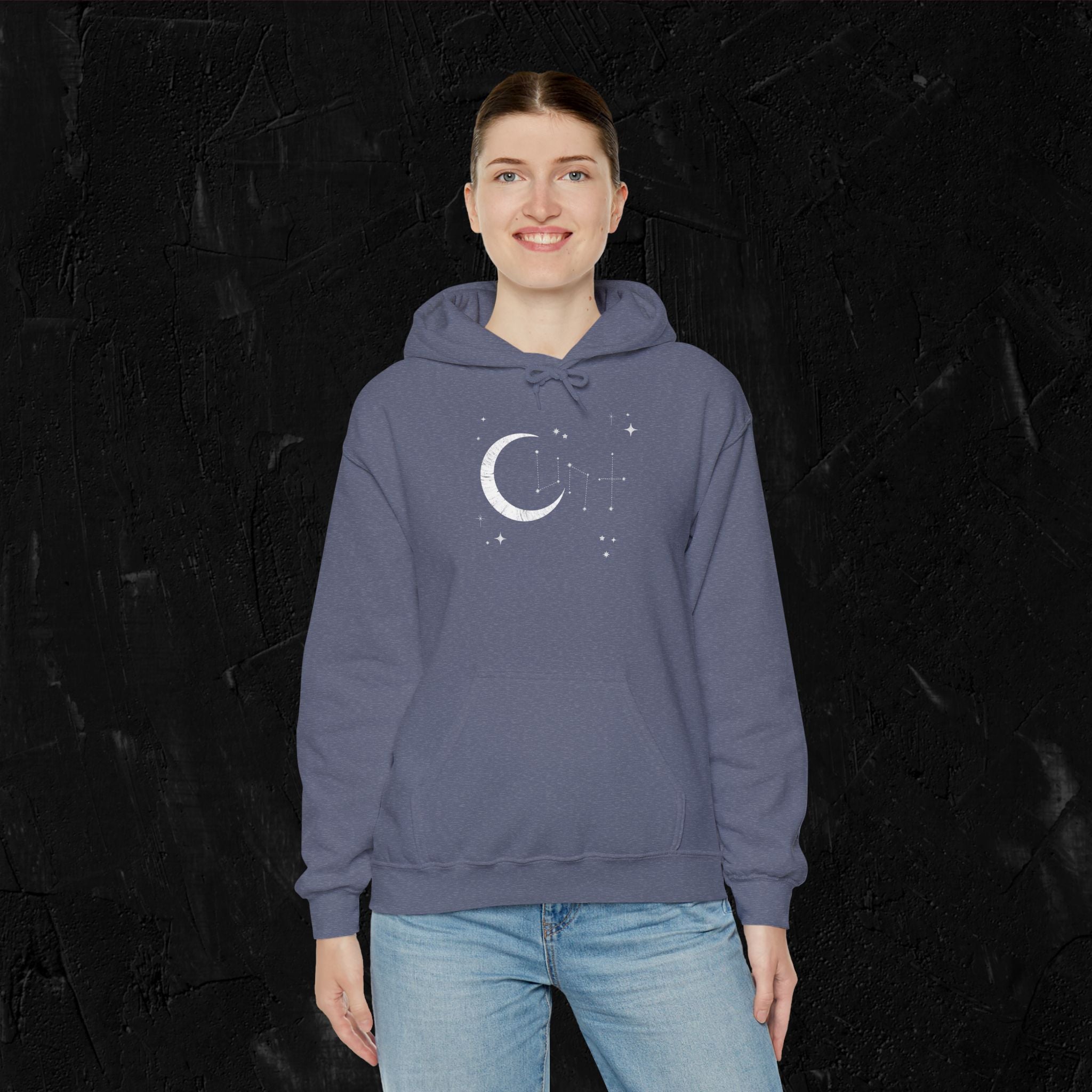 Cunt- Moon & Stars Unisex Hoodie