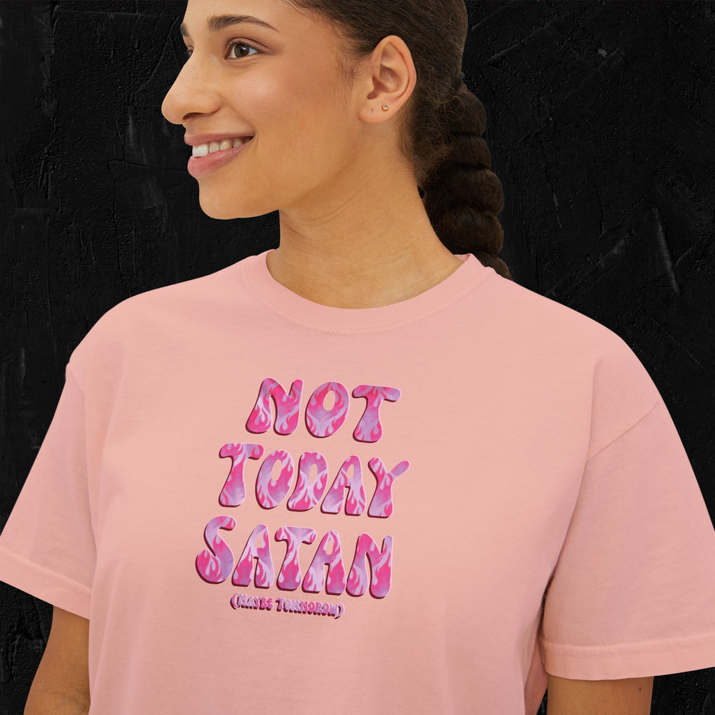 Not today Satan (Maybe tomorrow) - Boxy Tee