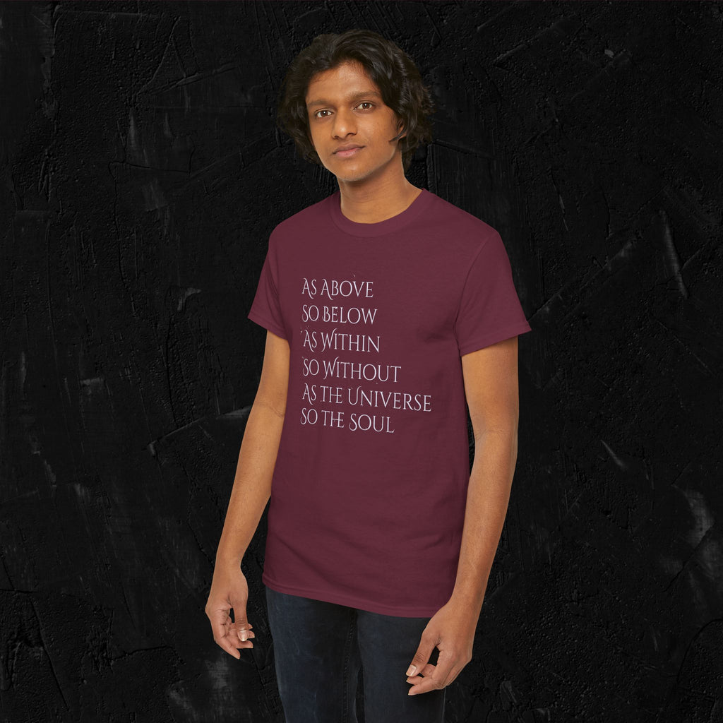 As above, so below-complete quote Heavy Cotton Tee
