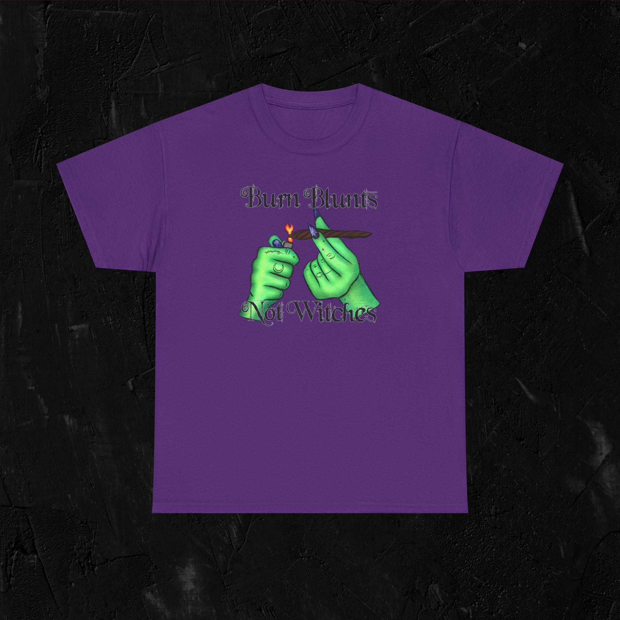 Burn blunts not witches-Unisex Heavy Cotton Tee