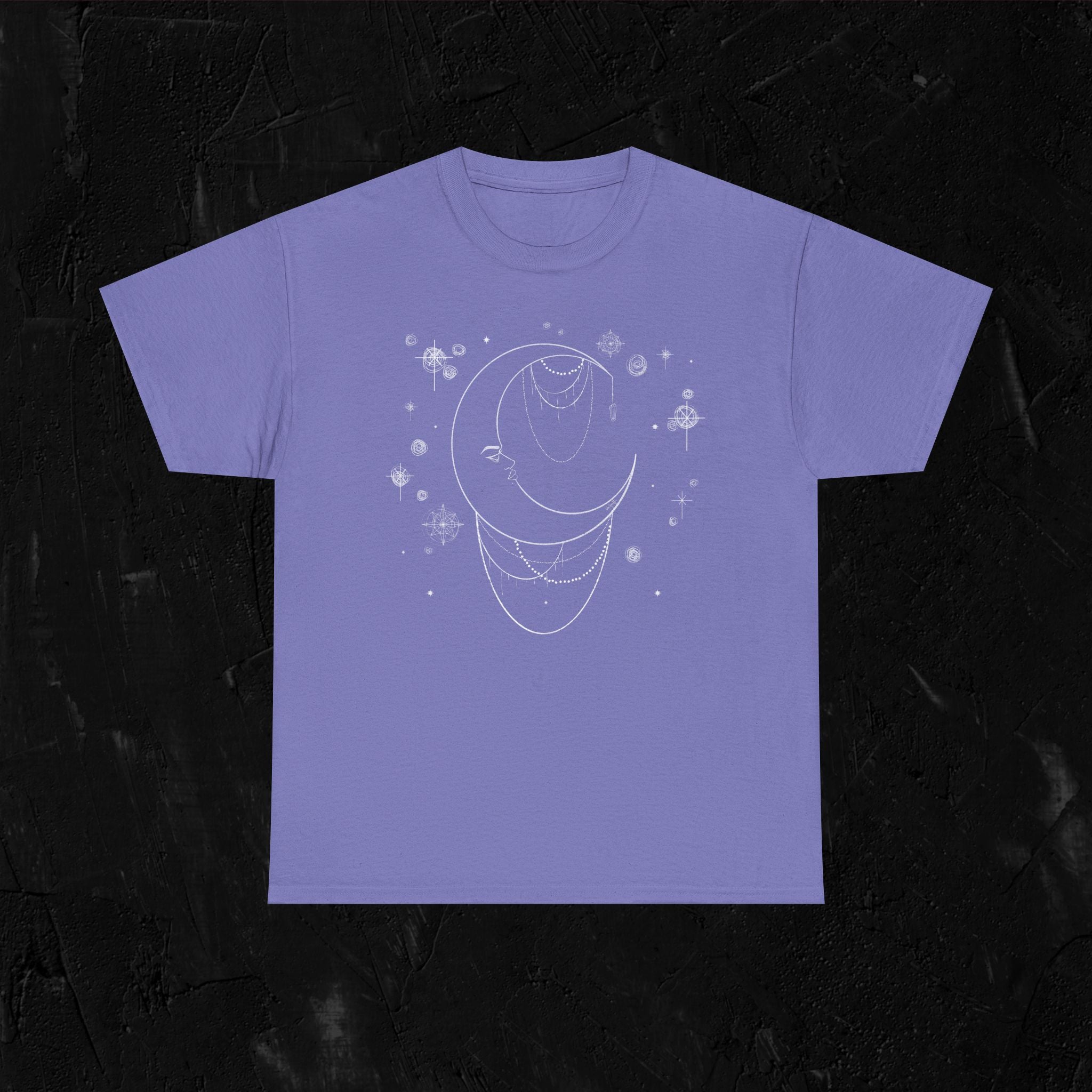 Moon woman- White-Unisex Heavy Cotton Tee