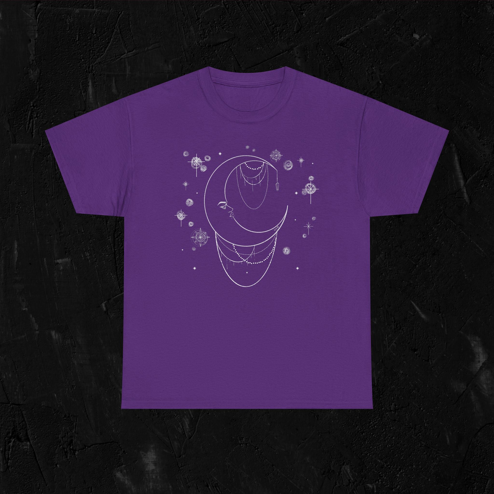 Moon woman- White-Unisex Heavy Cotton Tee