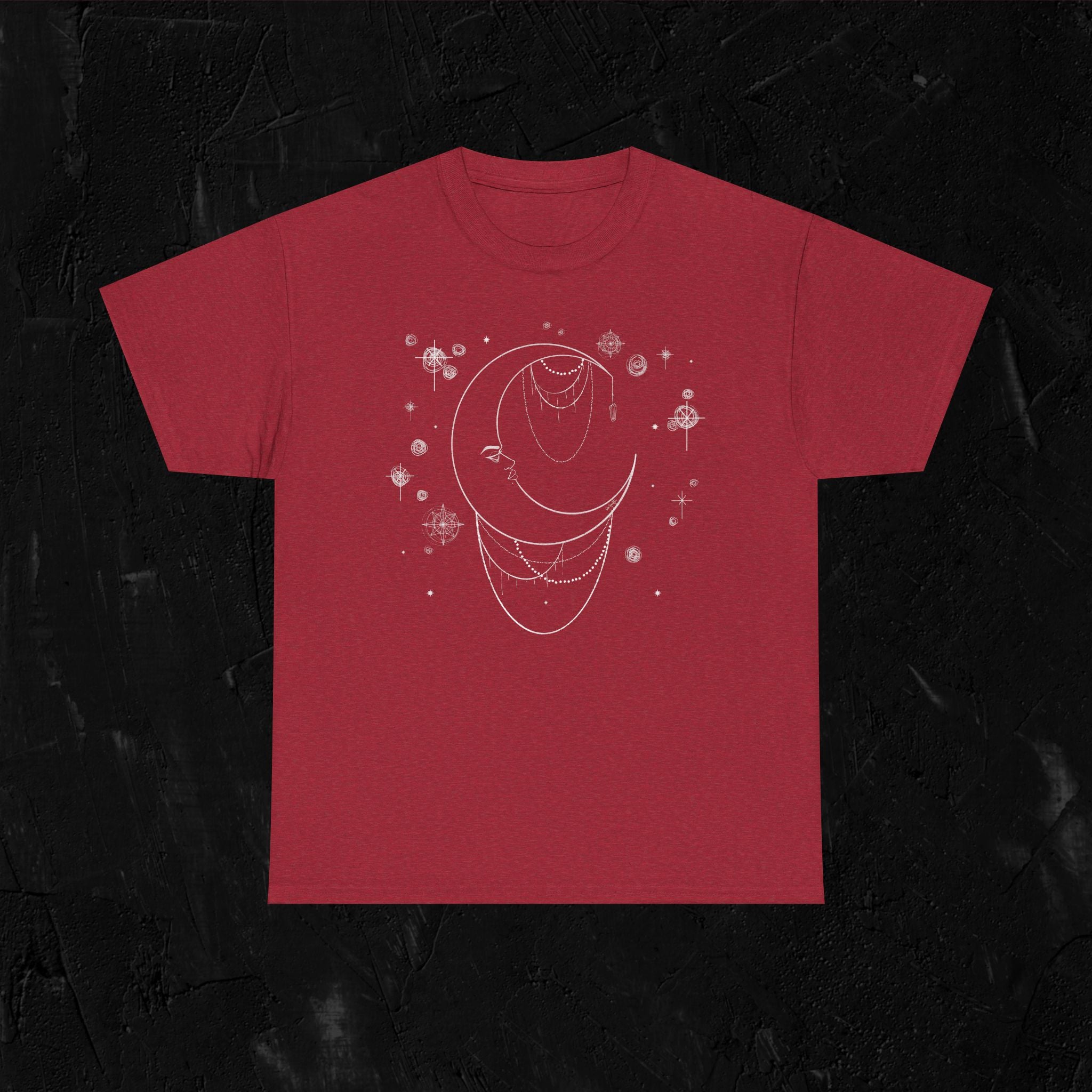 Moon woman- White-Unisex Heavy Cotton Tee