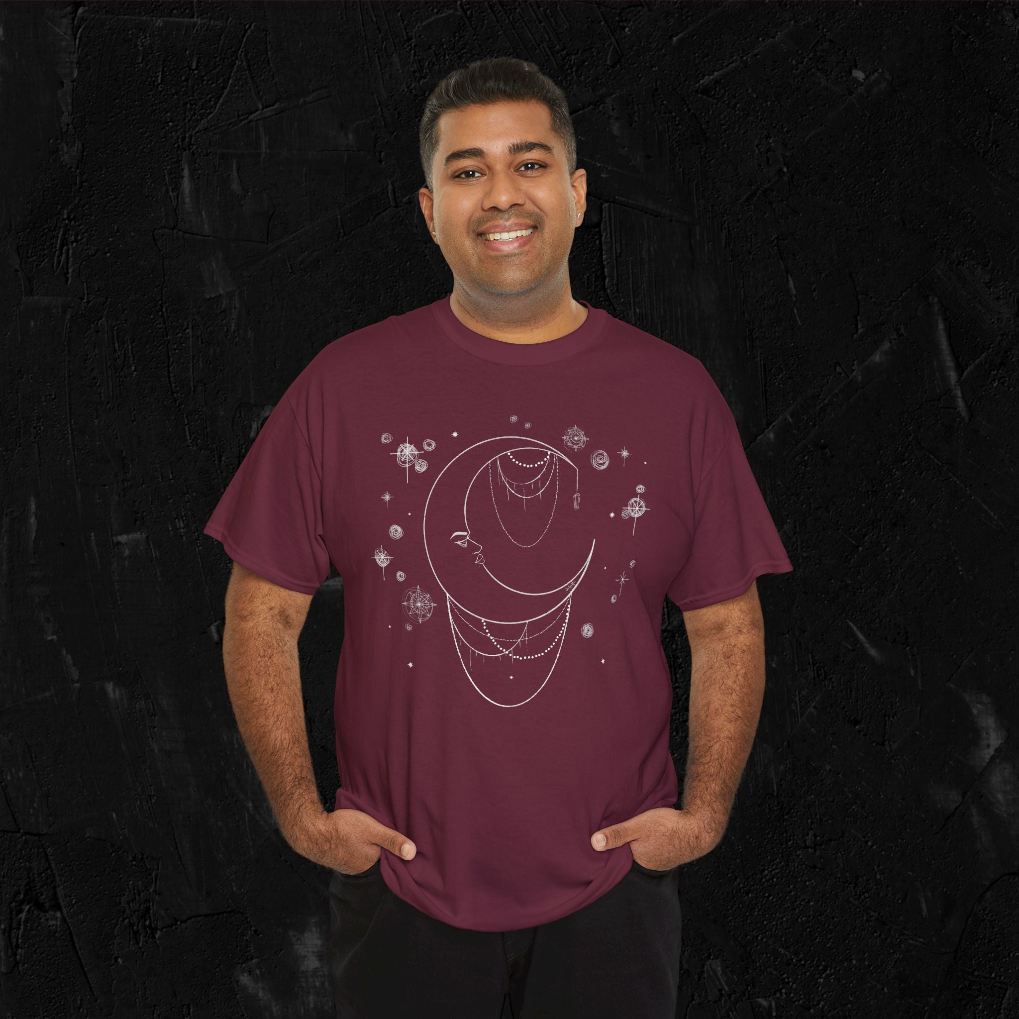 Moon woman- White-Unisex Heavy Cotton Tee