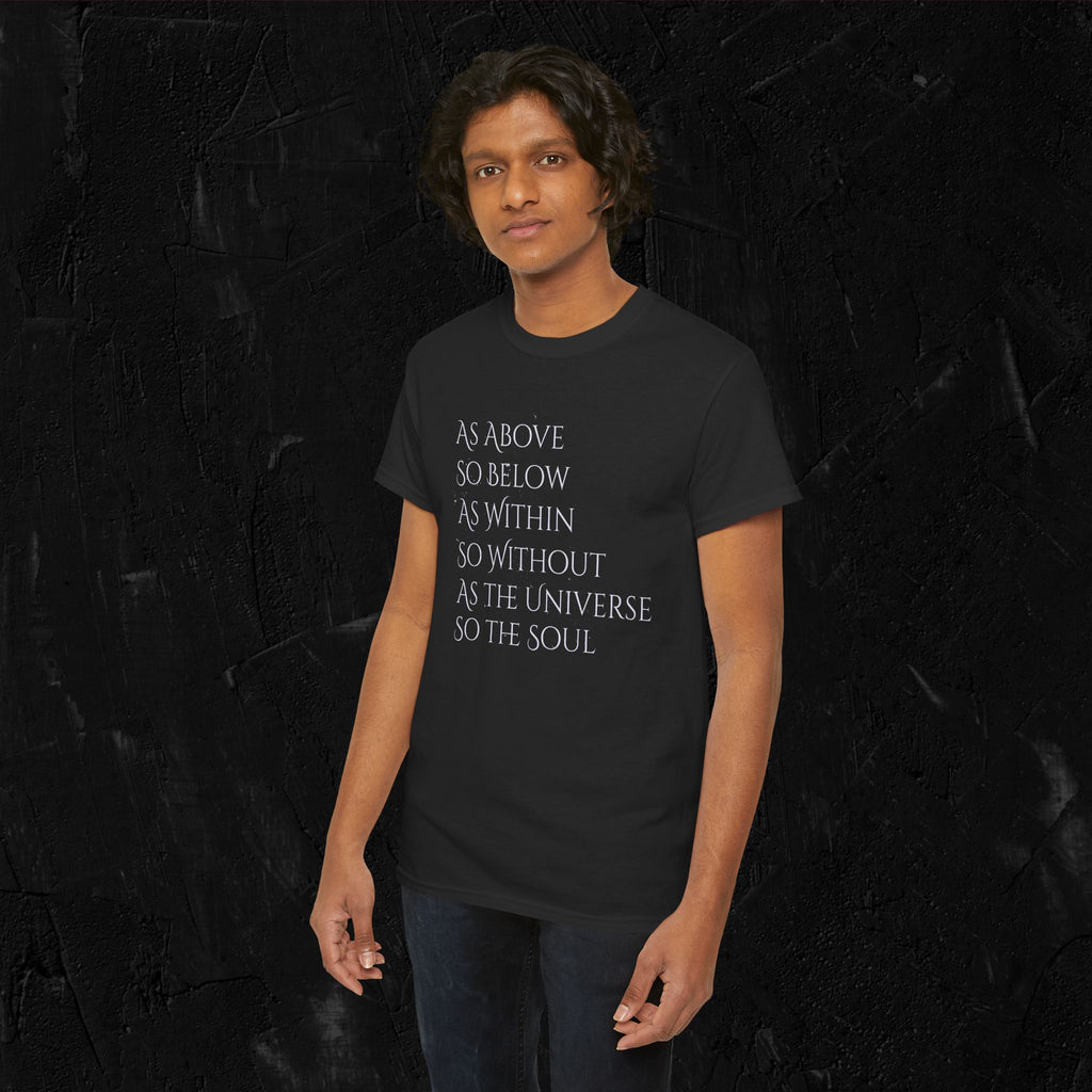 As above, so below-complete quote Heavy Cotton Tee