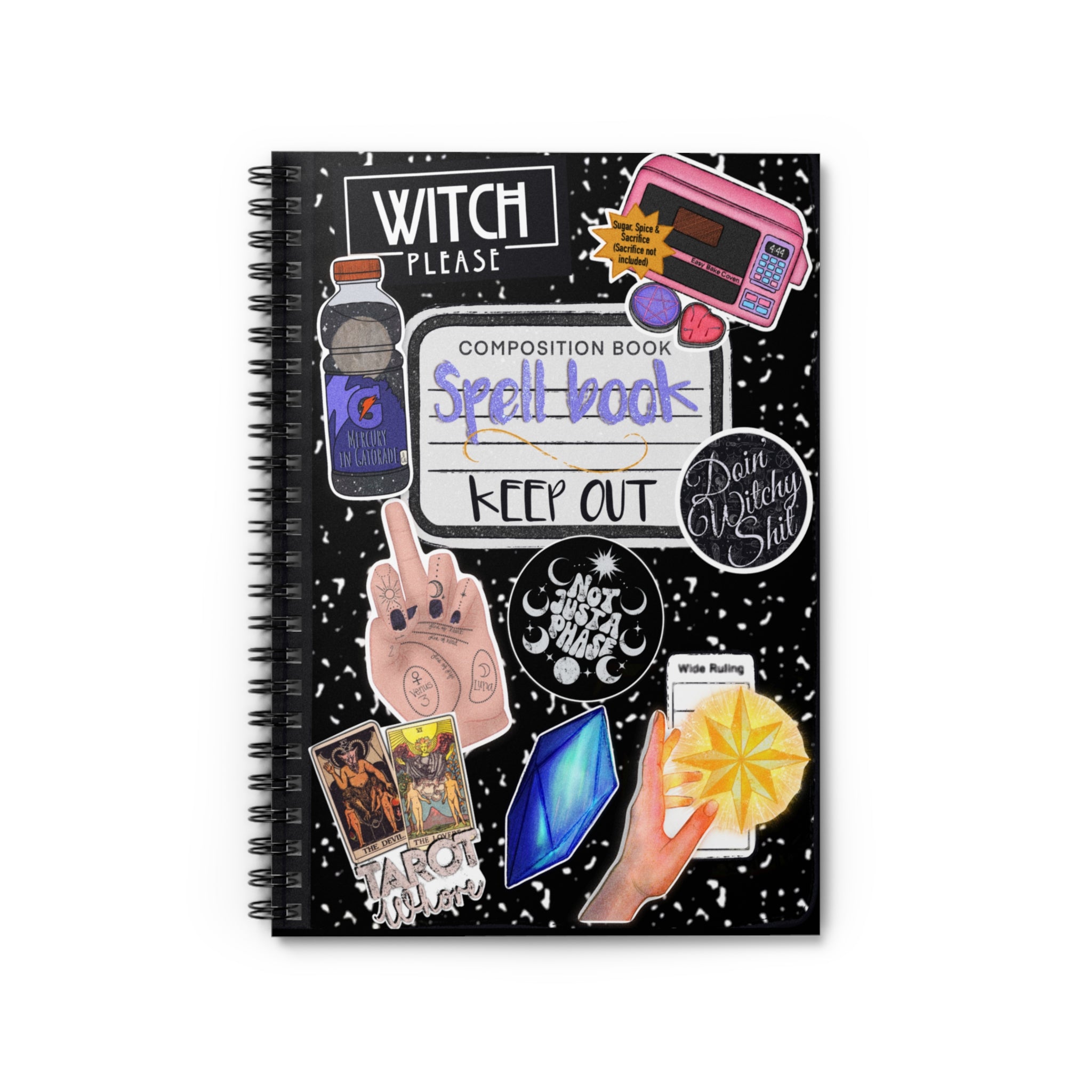 Composition Spell book Spiral Notebook
