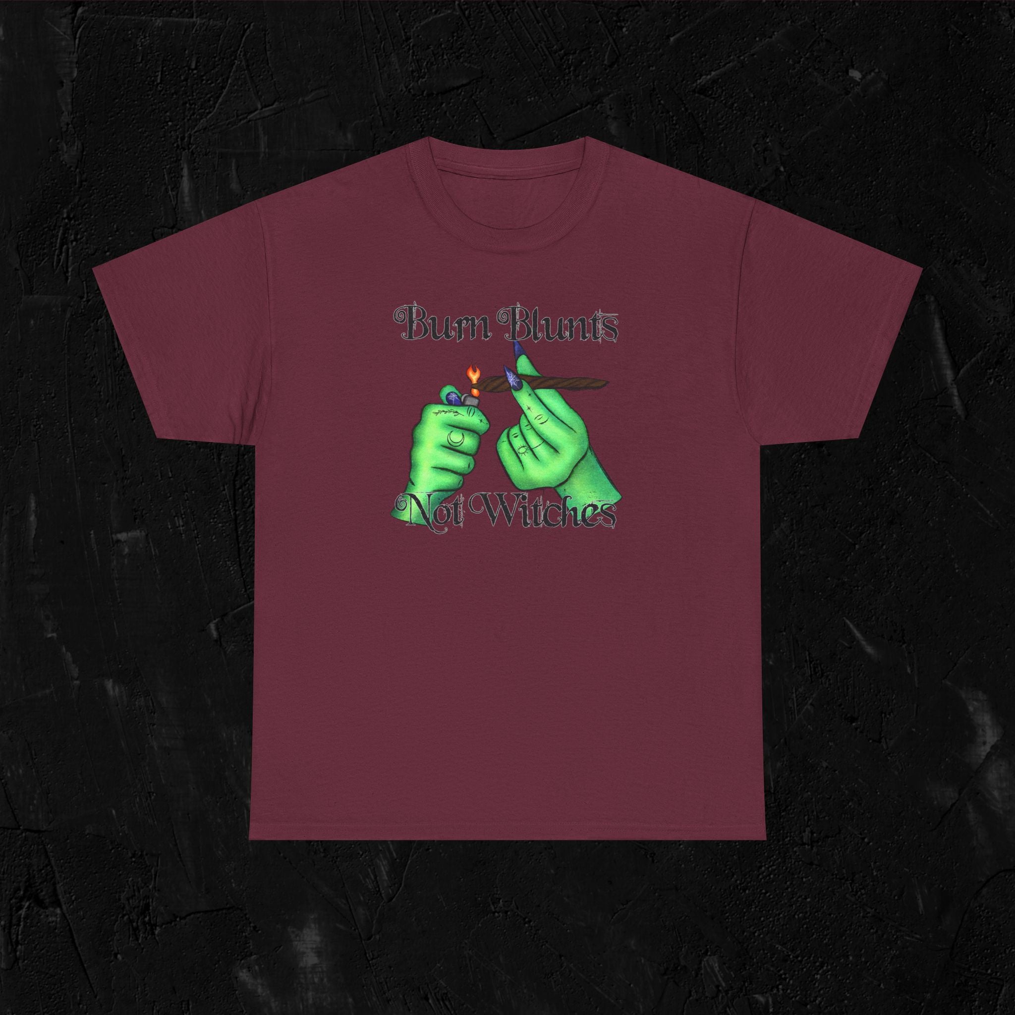 Burn blunts not witches-Unisex Heavy Cotton Tee