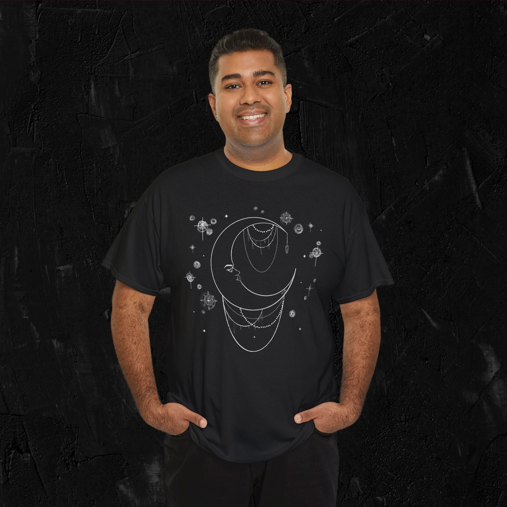 Moon woman- White-Unisex Heavy Cotton Tee