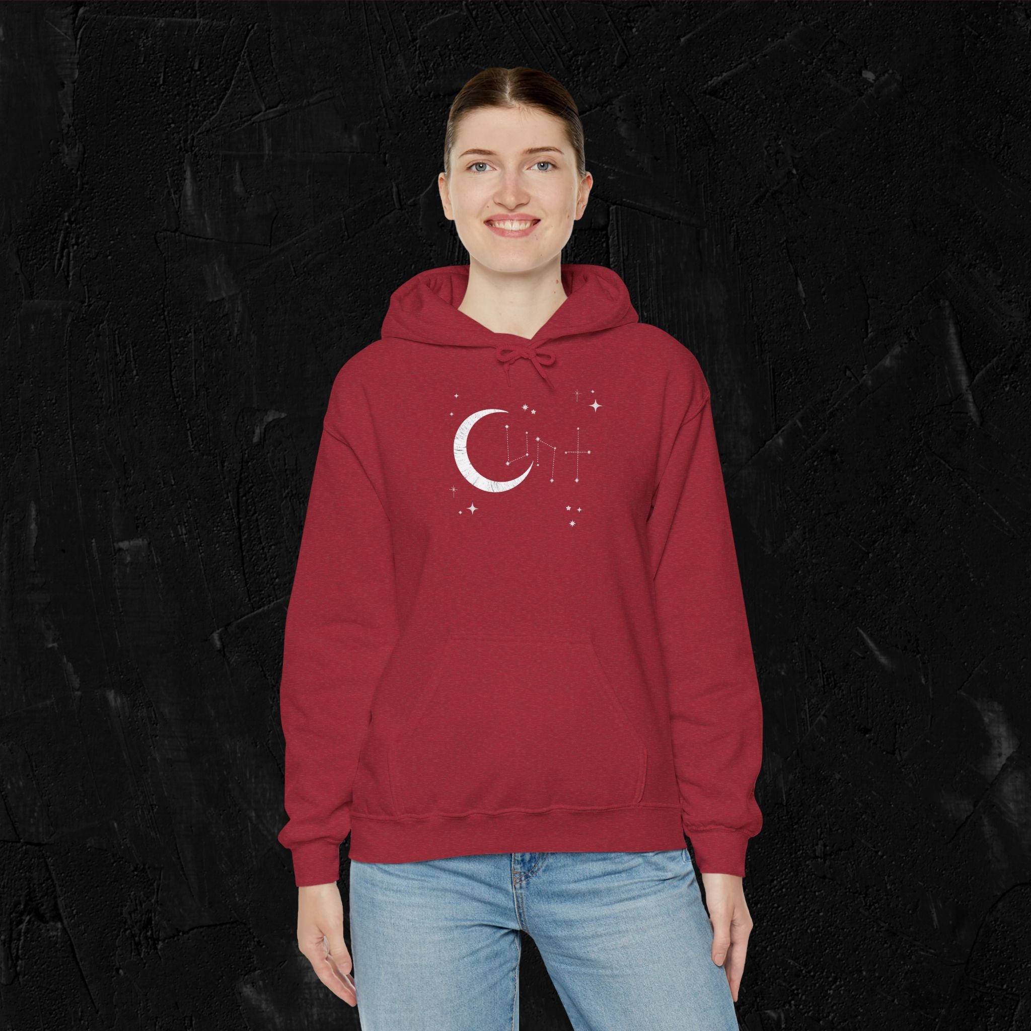 Cunt- Moon & Stars Unisex Hoodie