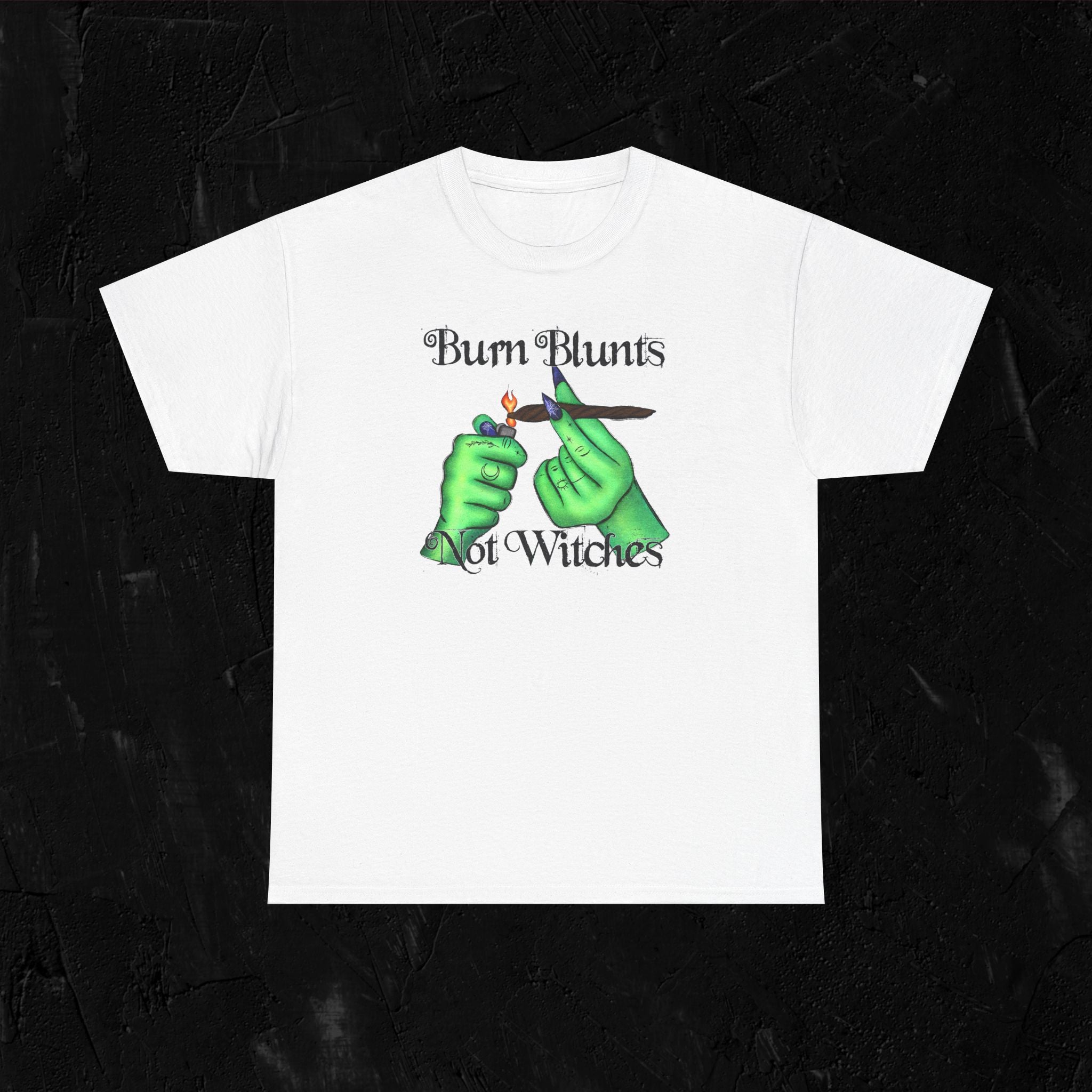 Burn blunts not witches-Unisex Heavy Cotton Tee