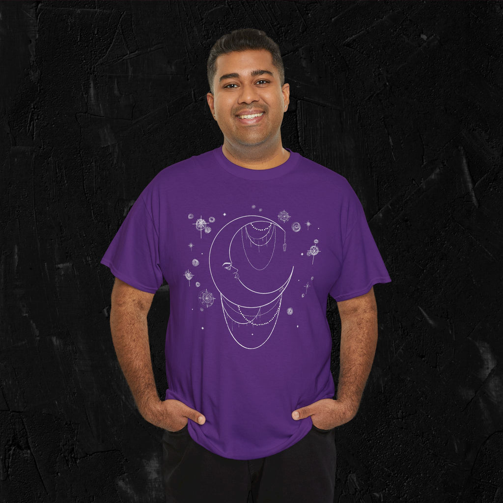 Moon woman- White-Unisex Heavy Cotton Tee