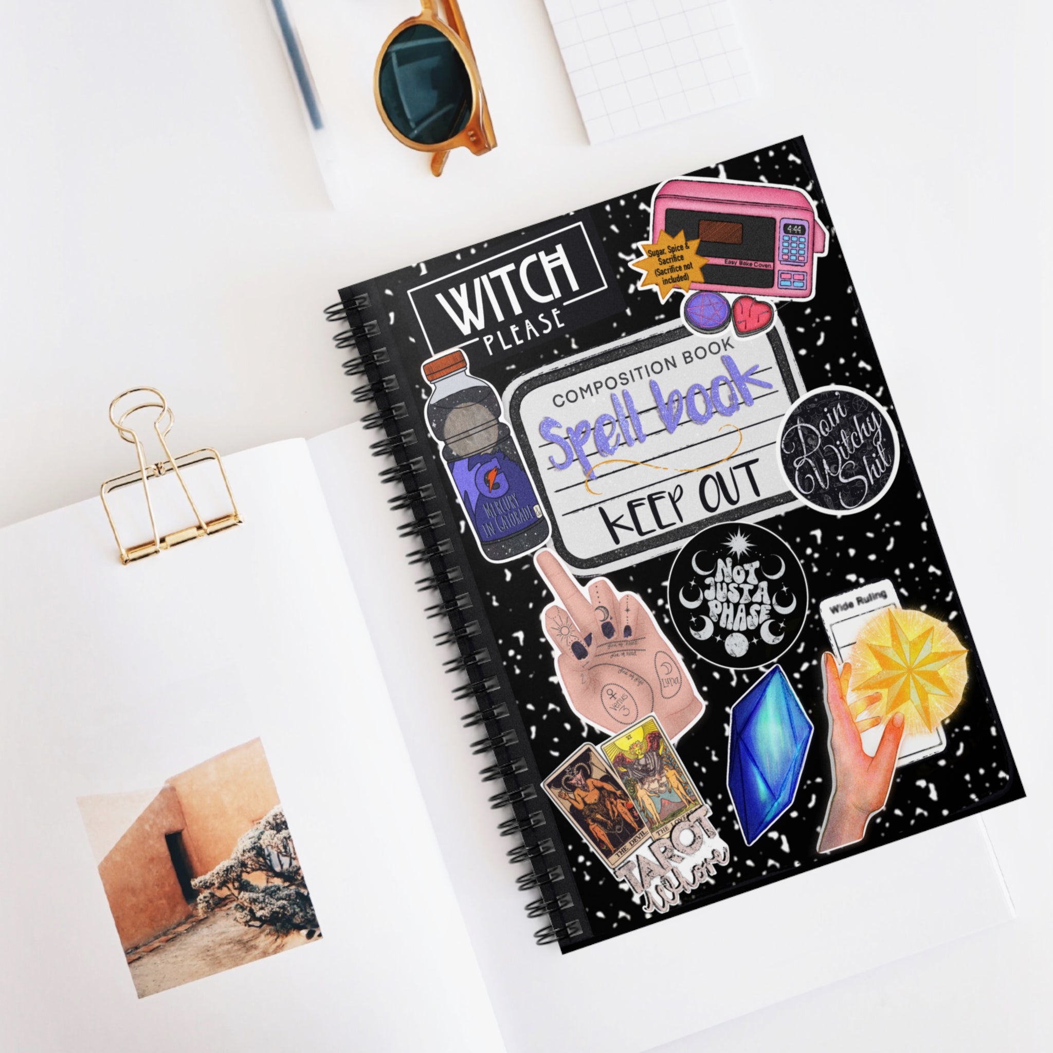 Composition Spell book Spiral Notebook
