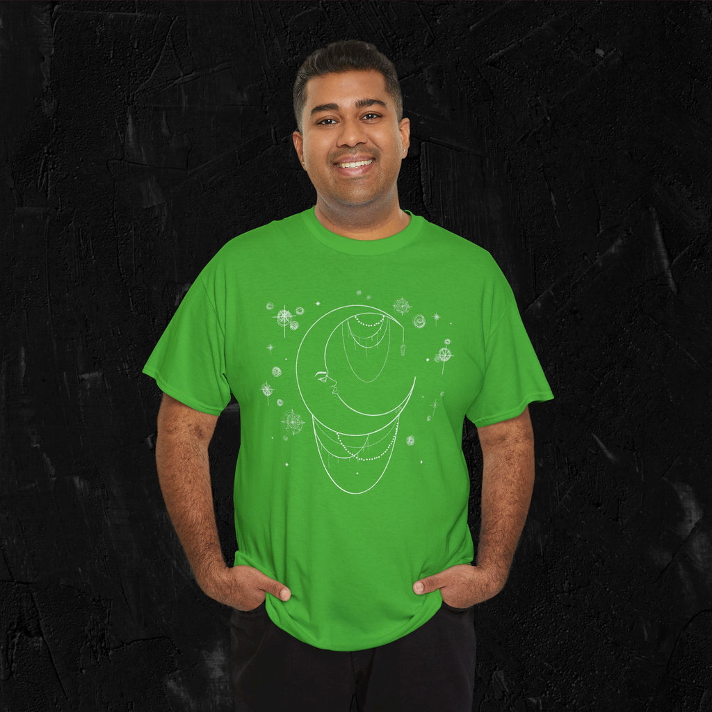 Moon woman- White-Unisex Heavy Cotton Tee