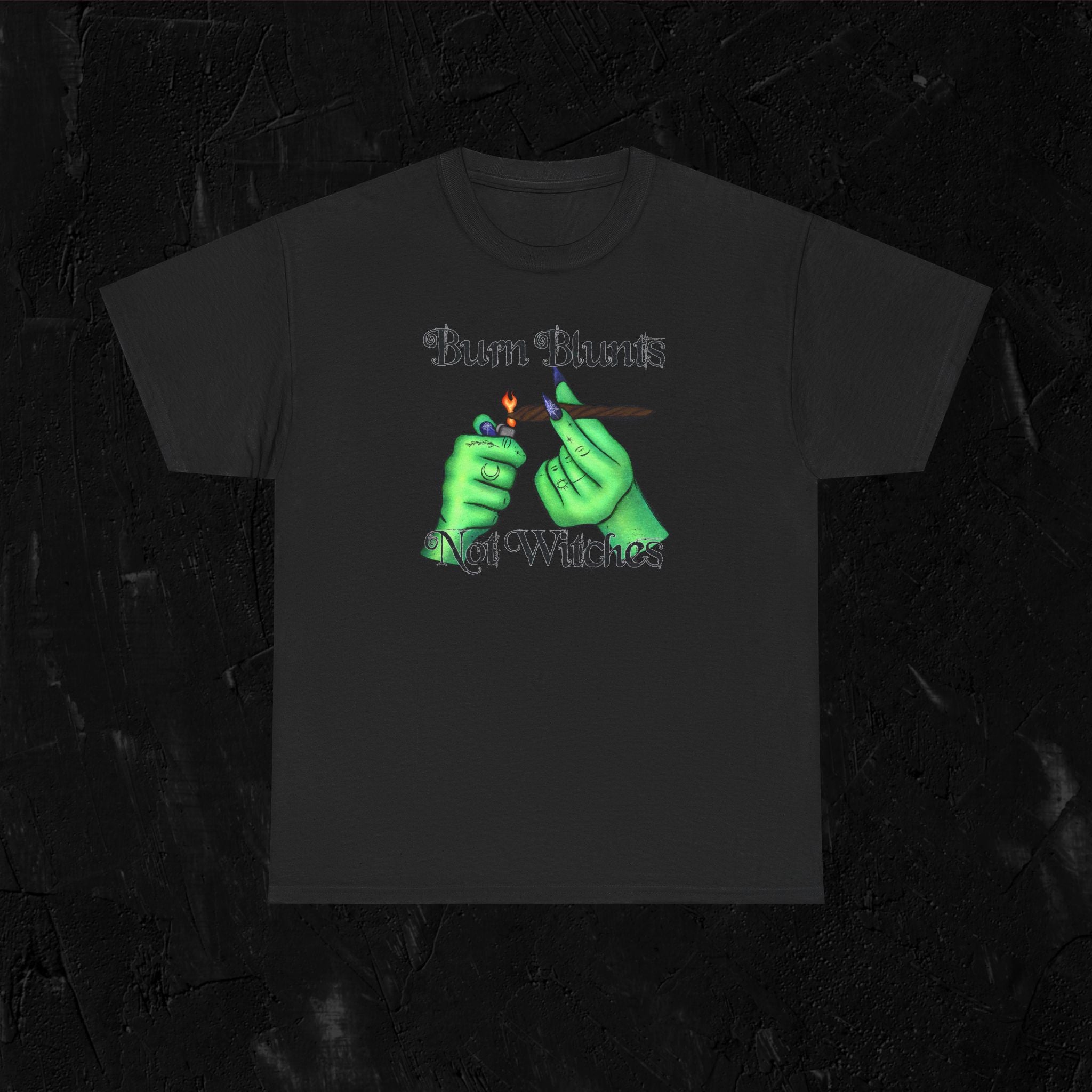 Burn blunts not witches-Unisex Heavy Cotton Tee