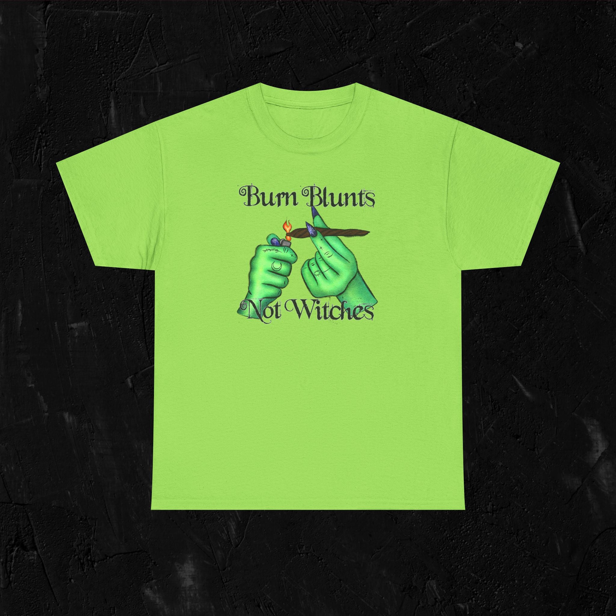Burn blunts not witches-Unisex Heavy Cotton Tee