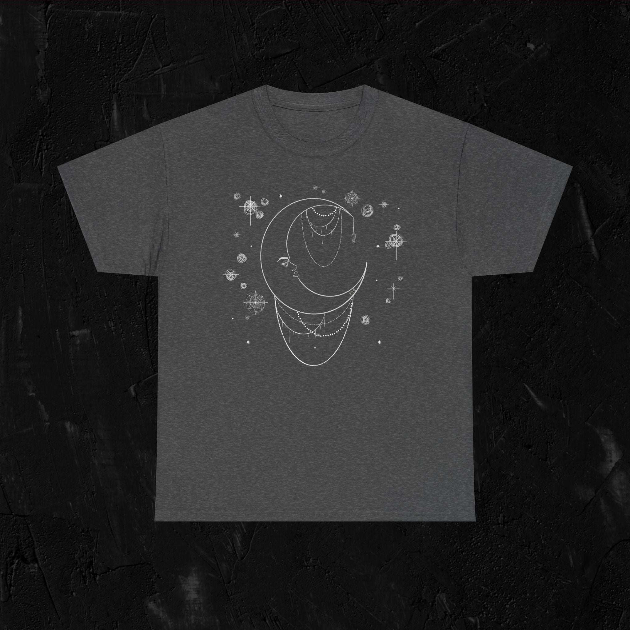 Moon woman- White-Unisex Heavy Cotton Tee