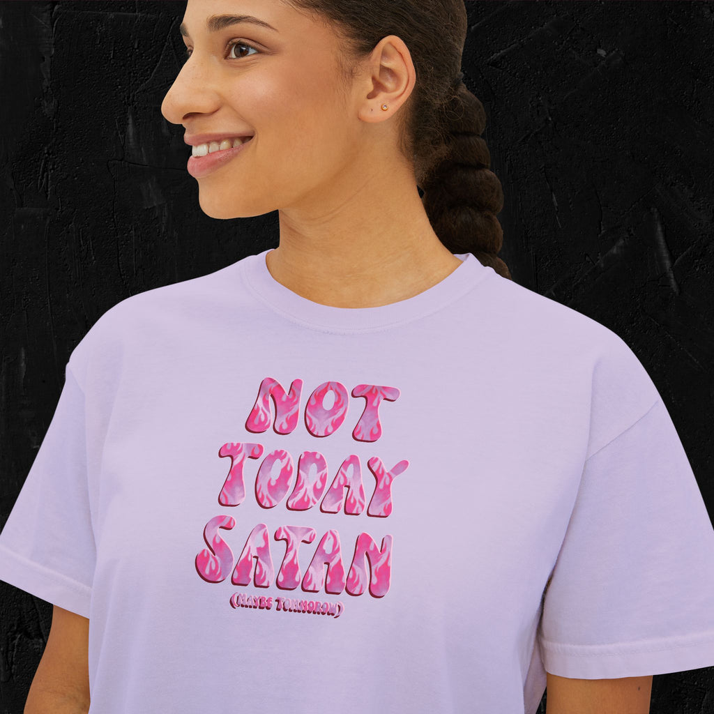 Not today Satan (Maybe tomorrow) - Boxy Tee